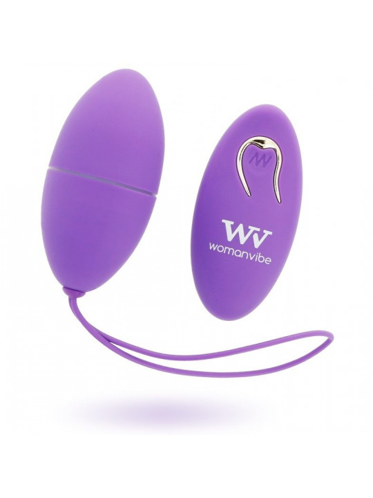 WOMANVIBE - ALSAN EGG TELECOMANDO SILICONE NERO VIOLA