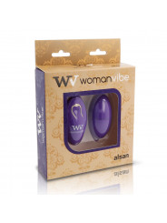 WOMANVIBE - ALSAN EGG TELECOMANDO SILICONE NERO VIOLA