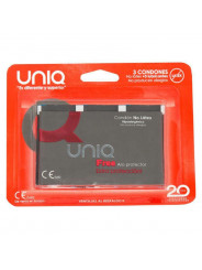 UNIQ - PRESERVATIVO SENZA LATTICE FREE CON ANELLO DI PROTEZIONE 3 UNITÀ