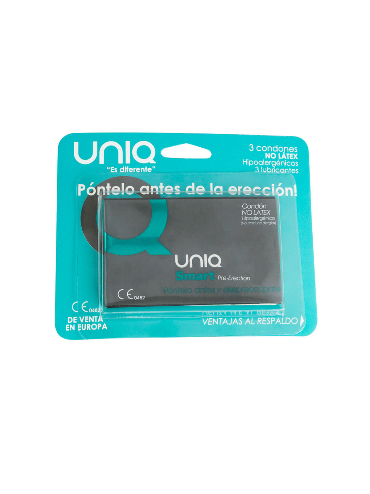 UNIQ - SMART LATEX FREE PRE-ERECTION CONDOMS 3 UNITS