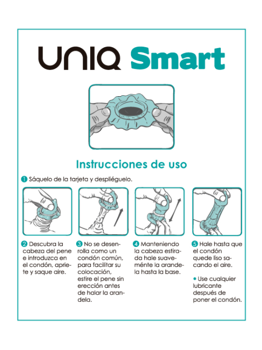 UNIQ - SMART LATEX FREE PRE-ERECTION CONDOMS 3 UNITS