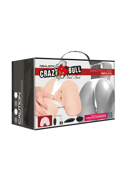 CRAZY BULL - VAGINA E ANO REALISTICI CON VIBRAZIONE POSIZIONE 5