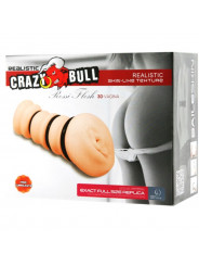 CRAZY BULL - MASTURBADOR CON ANELLI VAGINA MODELLO 2