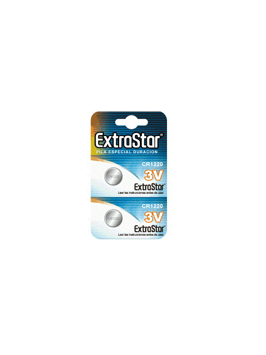 EXTRASTAR - PACCO BATTERIE CR1220 3V 2