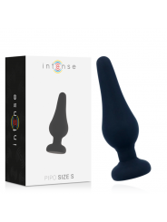 INTENSE - PLUG ANALE PIPO S SILICONE NERO 9,8 CM