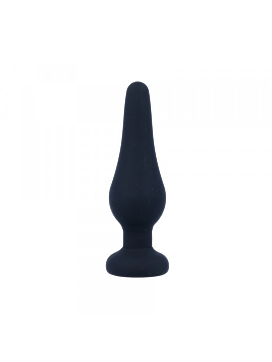 INTENSE - PLUG ANALE PIPO S SILICONE NERO 9,8 CM