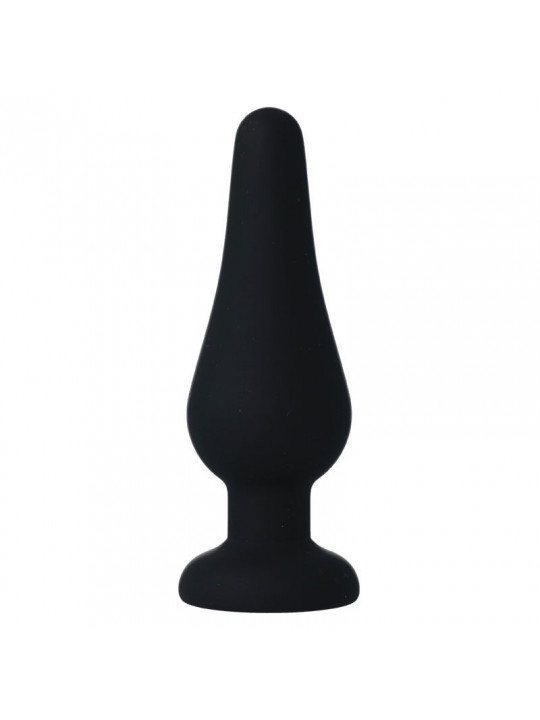 INTENSE - PLUG ANALE PIPO M SILICONE NERO 11 CM