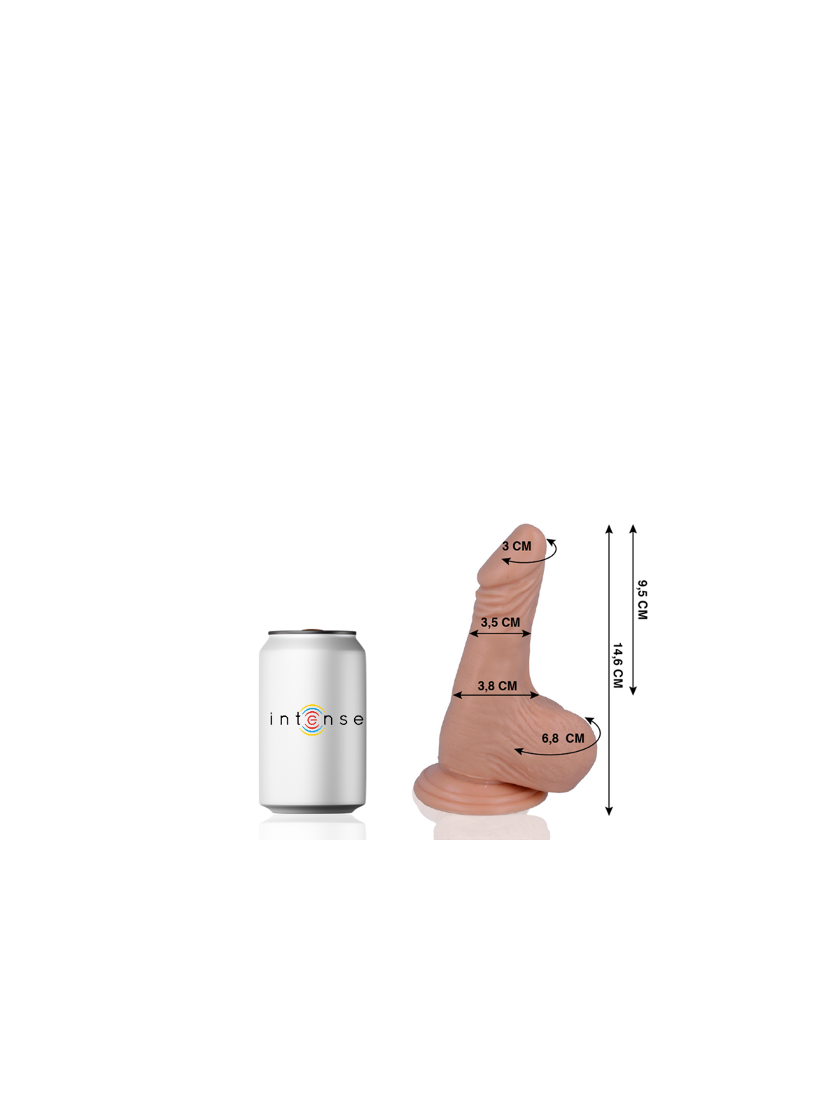 MR INTENSE - 1 PENE REALISTICO 14.6 CM -O- 3.5 CM