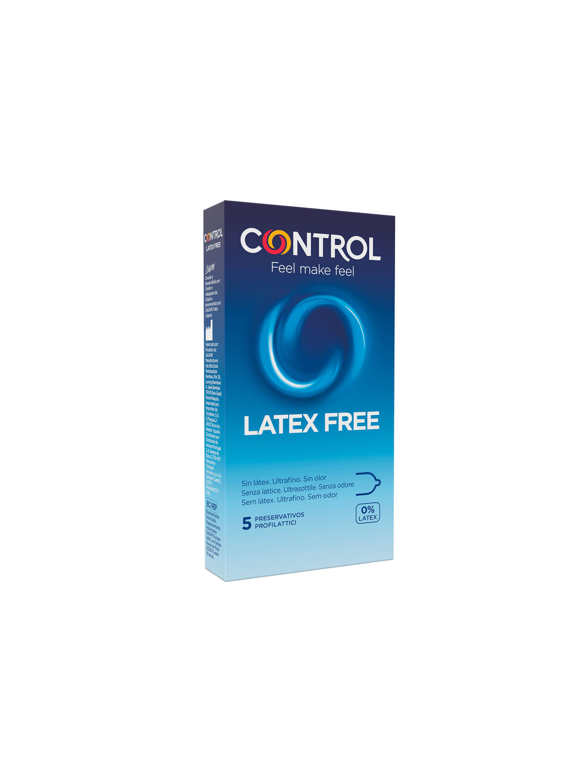 CONTROL - FREE SIN LATEX CONDOMS 5 UNITS