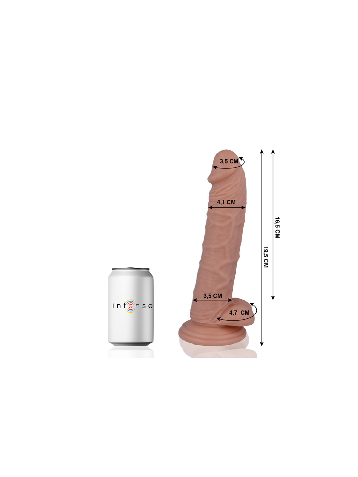 MR INTENSE - 15 PENE REALISTICO 19.5 CM -O- 4.1 CM