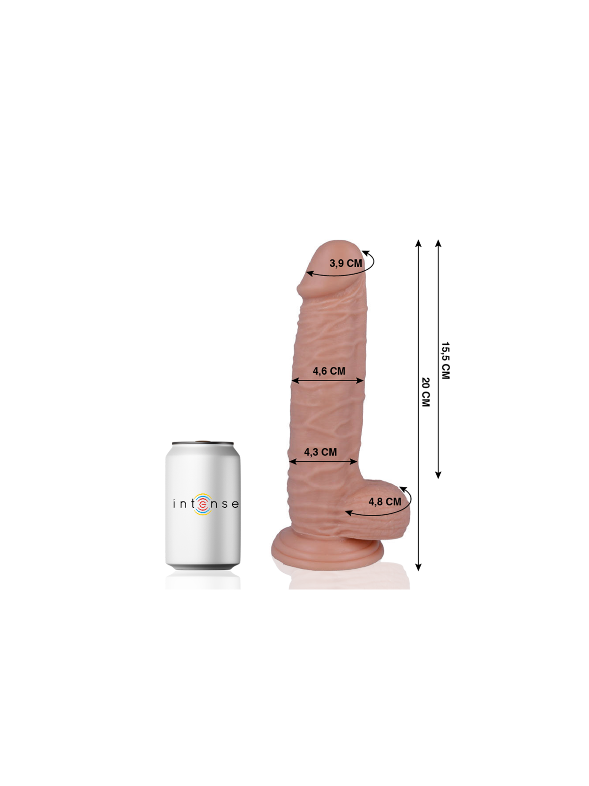 MR INTENSE - 20 REALISTIC PENIS 20 CM -O- 4.6 CM