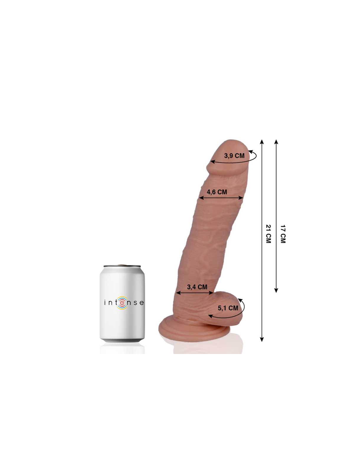 MR INTENSE - 24 PENE REALISTICO 21 CM -O- 4.6 CM