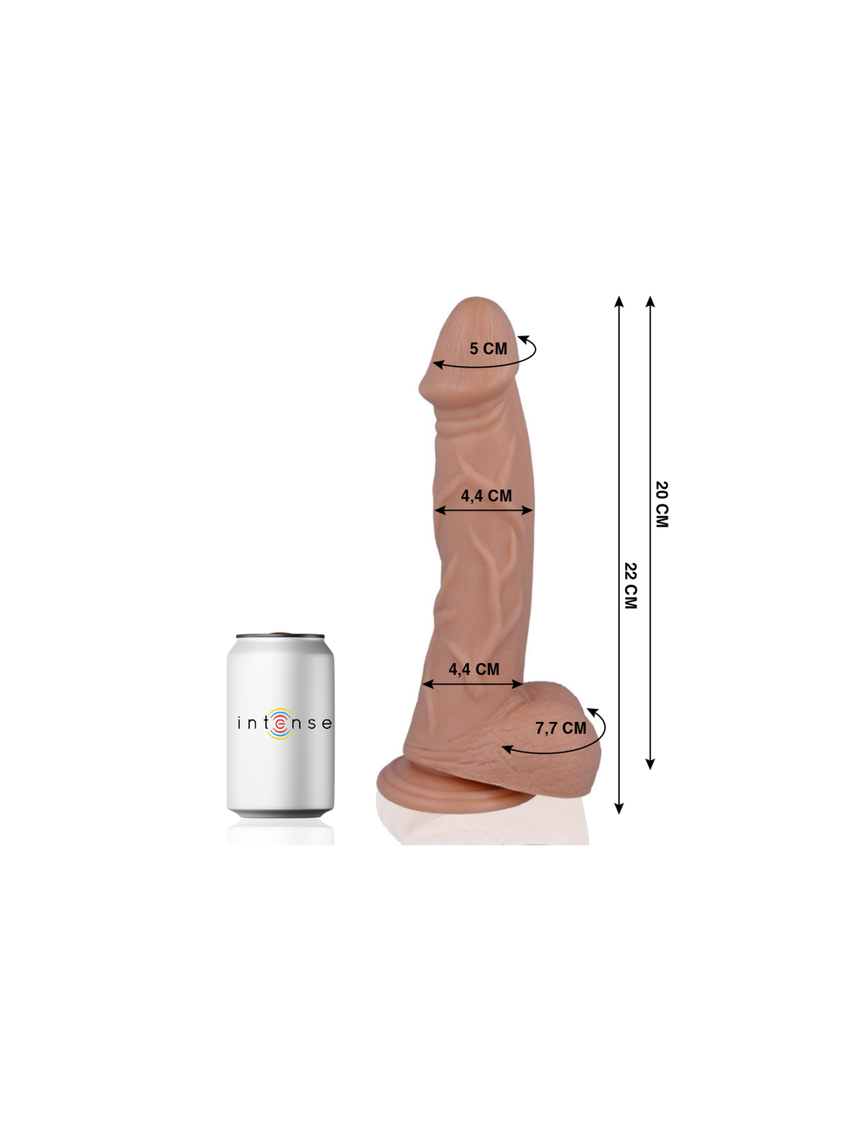 MR INTENSE - 26 PENE REALISTICO 22 CM -O- 4.4 CM