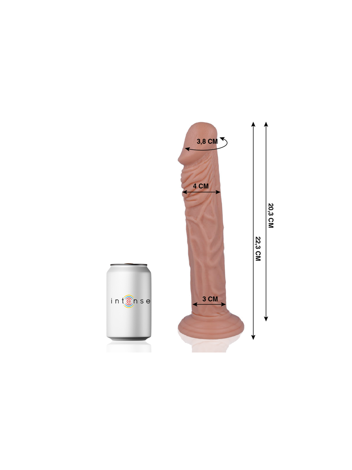 MR INTENSE - 27 PENE REALISTICO 22.3 CM -O- 4 CM