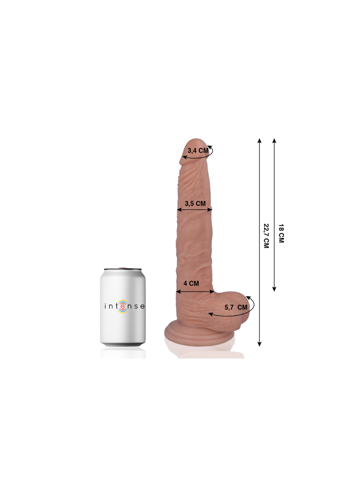 MR INTENSE - 29 PENE REALISTICO 22.7 CM -O- 3.5 CM