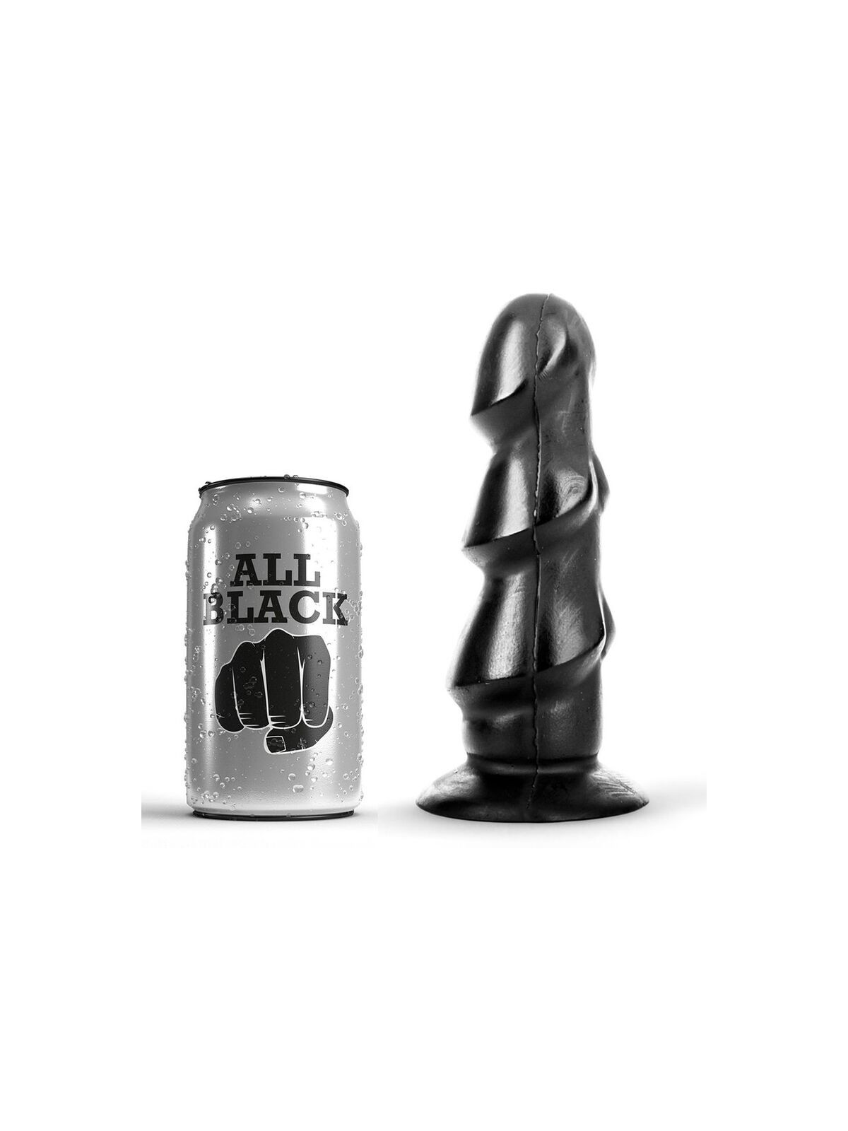 ALL BLACK - DILDO 17 CM