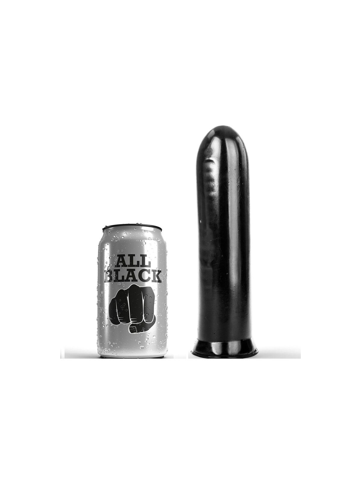 ALL BLACK - DILDO NERO 19 CM