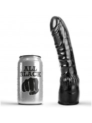 ALL BLACK - DILDO NERO REALISTICO 20 CM