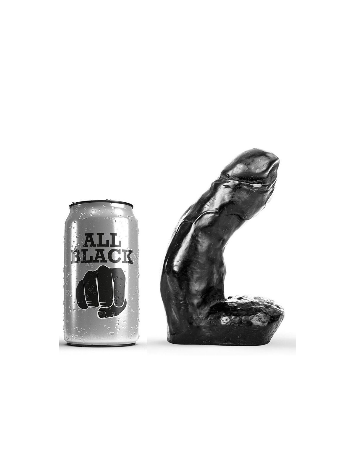 ALL BLACK - DILDO REALISTICO 15 CM