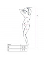 PASSION - WOMAN BS016 BODYSTOCKING NERO TAGLIA UNICA