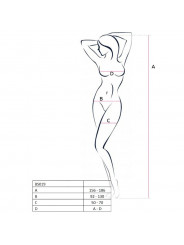 PASSION - WOMAN BS019 BODYSTOCKING BIANCO TAGLIA UNICA