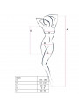 PASSION - WOMAN BS025 BODYSTOCKING ABITO NERO STILE TAGLIA UNICA