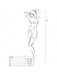 PASSION - DONNA BS032 BODYSTOCKING NERO TAGLIA UNICA