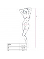 PASSION - WOMAN BS036 BODYSTOCKING BIANCO TAGLIA UNICA