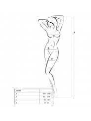 PASSION - WOMAN BS038 BODYSTOCKING BIANCO TAGLIA UNICA