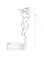 PASSION - WOMAN BS038 BODYSTOCKING BIANCO TAGLIA UNICA