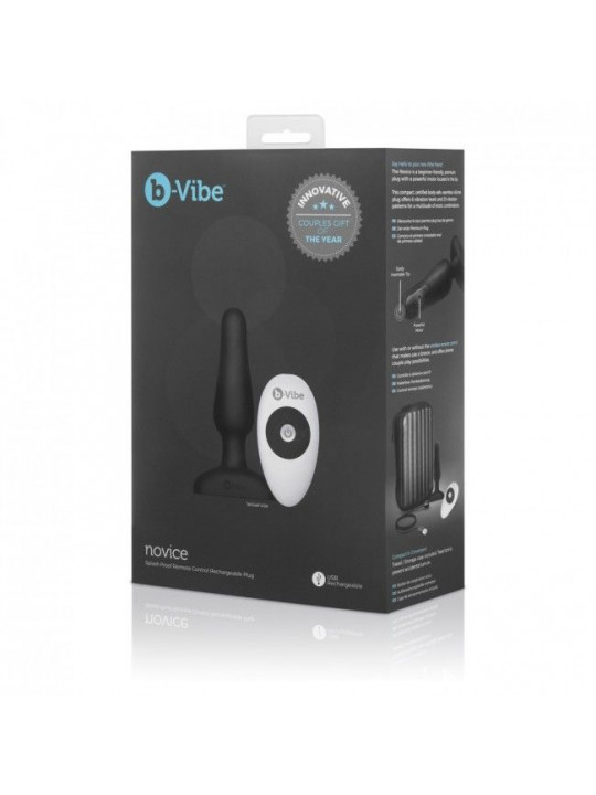 B-VIBE - PLUG ANALE NOVICE REMOTE CONTROL NERO