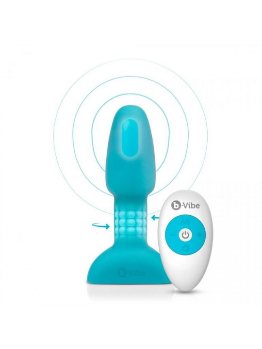 B-VIBE - RIMMING TELECOMANDO PLUG ANALE PETITE TEAL