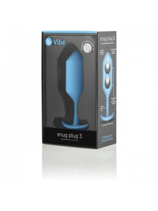 B-VIBE - PLUG ANALE SNUG 3 BLU CIELO