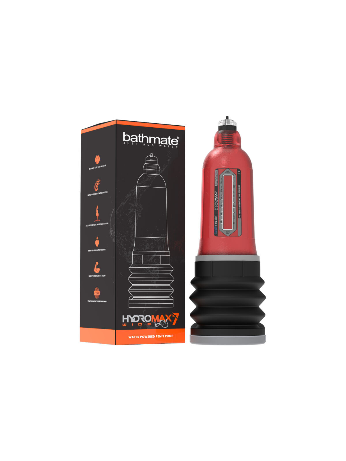 BATHMATE - HYDROMAX 7 WIDE BOY X30 ROSSO