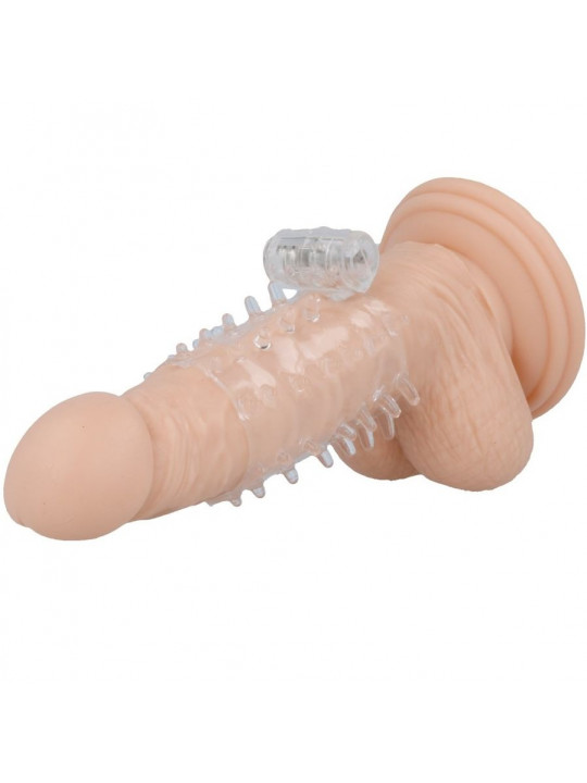 CASUAL LOVE - COPERTURA PER PENE VIBRATORE TRASPARENTE CON ANELLO