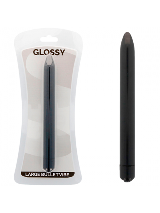 GLOSSY - VIBRATORE SLIM NERO