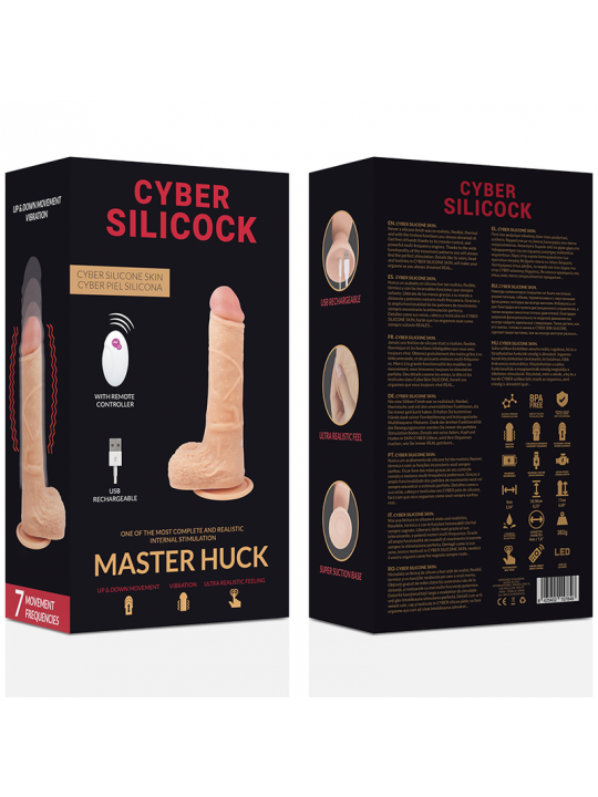 CYBER SILICOCK - TELECOMANDO REALISTICO MASTER HUCK 20.9 CM -O- 4 CM