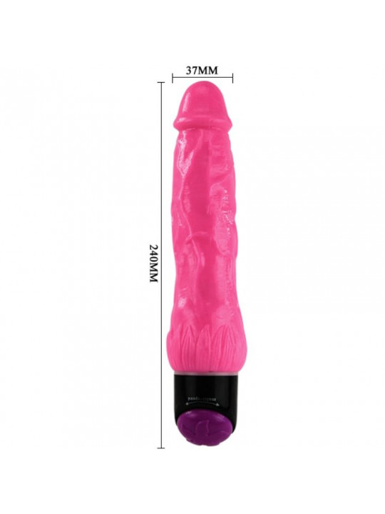 BAILE - VIBRATORE SESSO REALISTICO COLORATO ROSA 24 CM