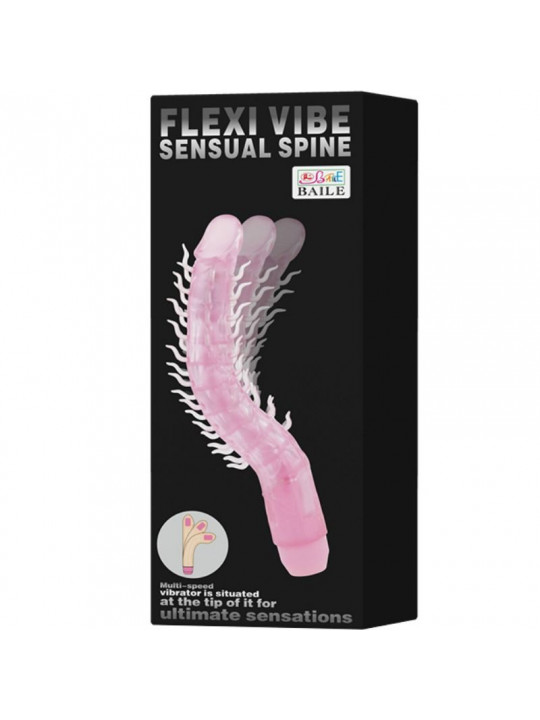 BAILE - DILDO VIBRANTE FLESSIBILE SENSUAL SPINE FLEXI VIBE 23.5 CM