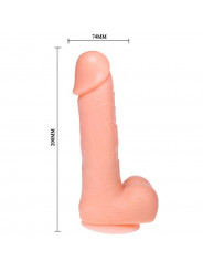 BAILE - DILDO DONG REALISTICO VIBRAZIONE E ROTAZIONE 20 CM