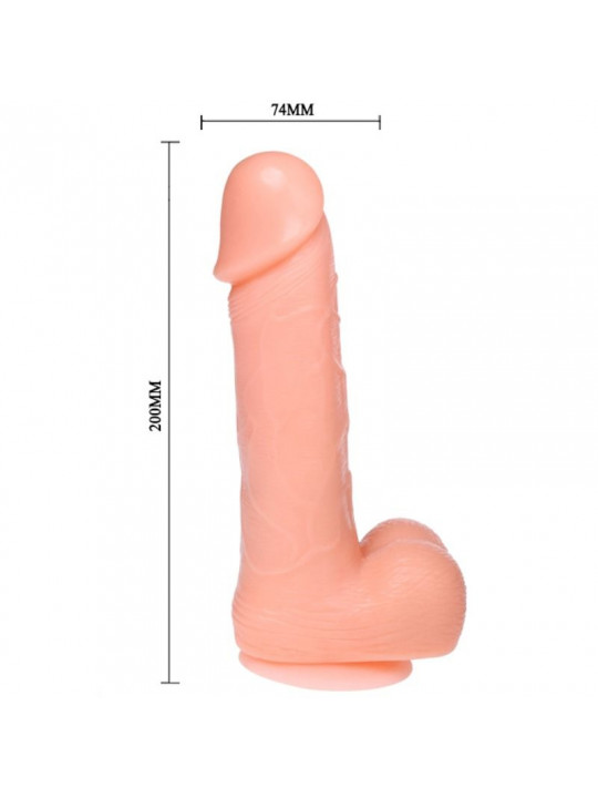 BAILE - DILDO DONG REALISTICO VIBRAZIONE E ROTAZIONE 20 CM