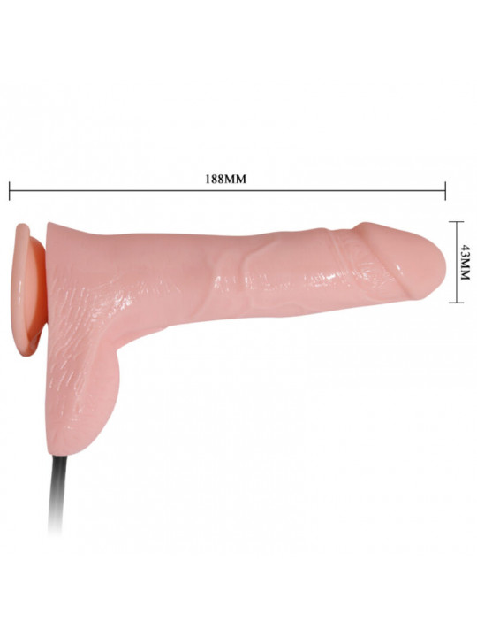 BAILE - DILDO REALISTICO GONFIABILE CON VENTOSA 15 CM