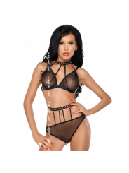 ME-SEDUCE - DOTTY SET DUE PEZZI NERO S/M