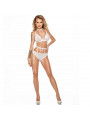 ME-SEDUCE - DOTTY SET DUE PEZZI BIANCO L/XL