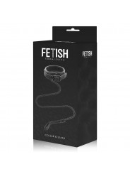 FETISH SUBMISSIVE - COLLANA A CATENA CON FODERA IN NOPRENE