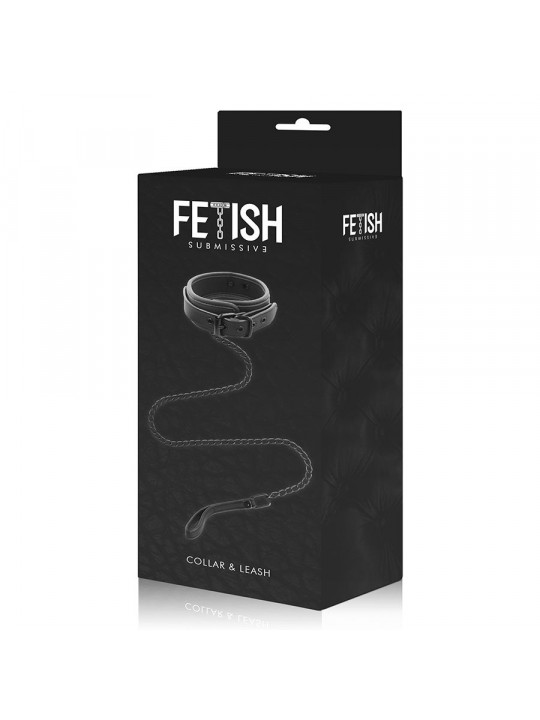 FETISH SUBMISSIVE - COLLANA A CATENA CON FODERA IN NOPRENE