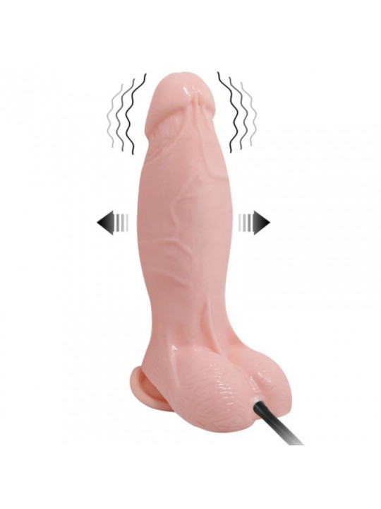 BAILE - DILDO VIBRANTE E GONFIABILE REALISTICO 18.8 CM