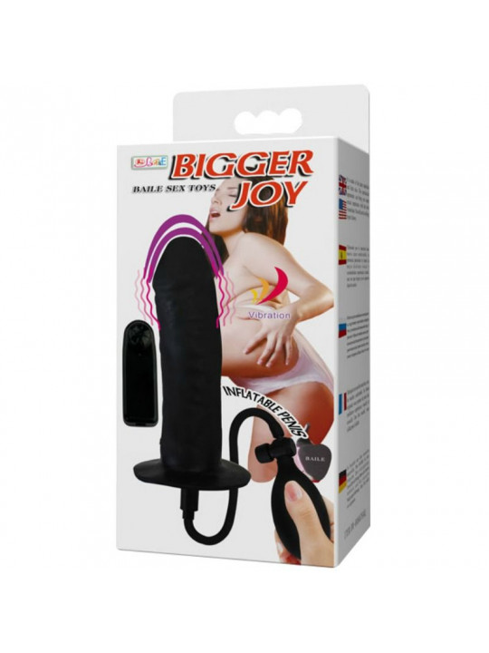 BAILE - PENE GONFIABILE BIGGER JOY CON VIBRAZIONE 16 CM