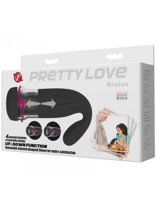 PRETTY LOVE - MASTURBATORE MULTIFUNZIONE MASCHILE BRETON