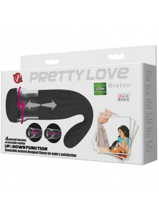 PRETTY LOVE - BRETON MASTURBATORE MULTIFUNZIONE RICARICABILE